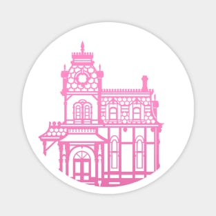 Victorian Home Pink Magnet